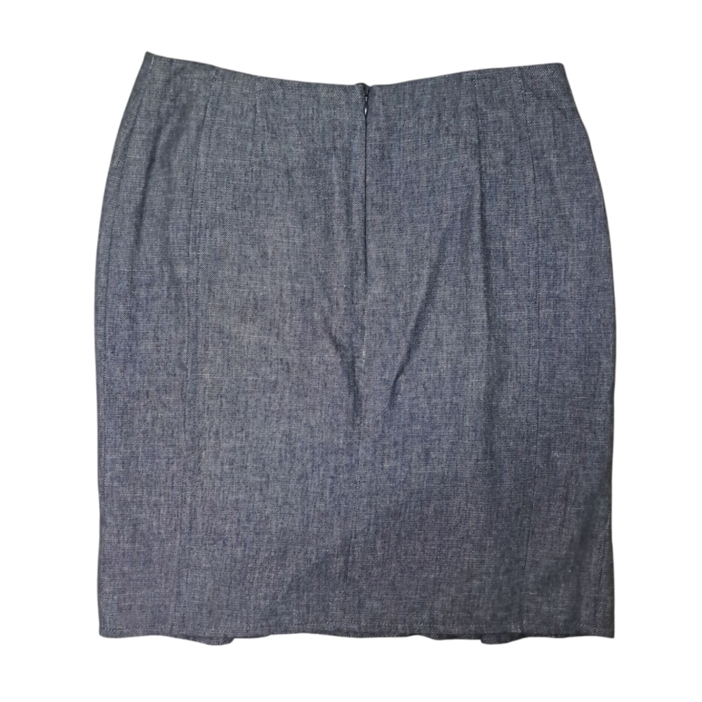Akris Punto Gray Lined Skirt Size 10 - Picture 12 of 16